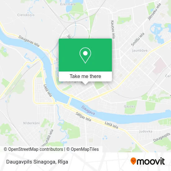 Daugavpils Sinagoga map