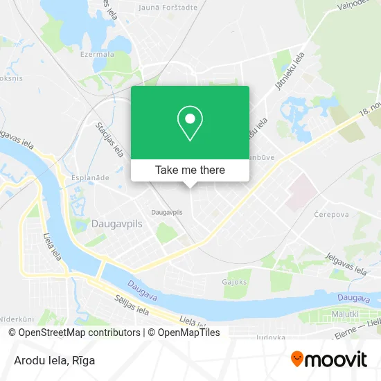 Arodu Iela map