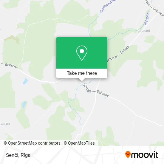 Senči map