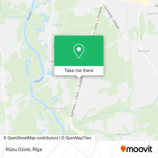 Rūņu Ozols map