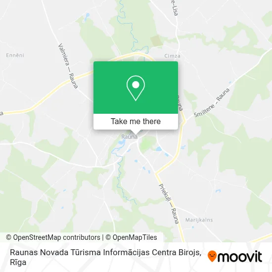 Raunas Novada Tūrisma Informācijas Centra Birojs map