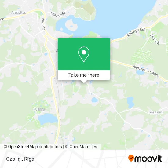 Ozoliņi map