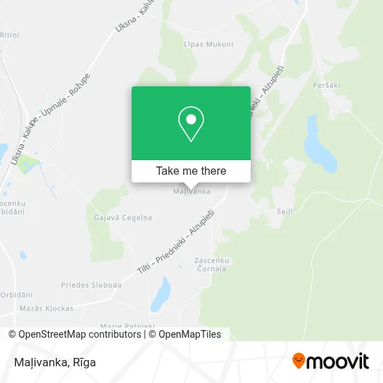 Maļivanka map