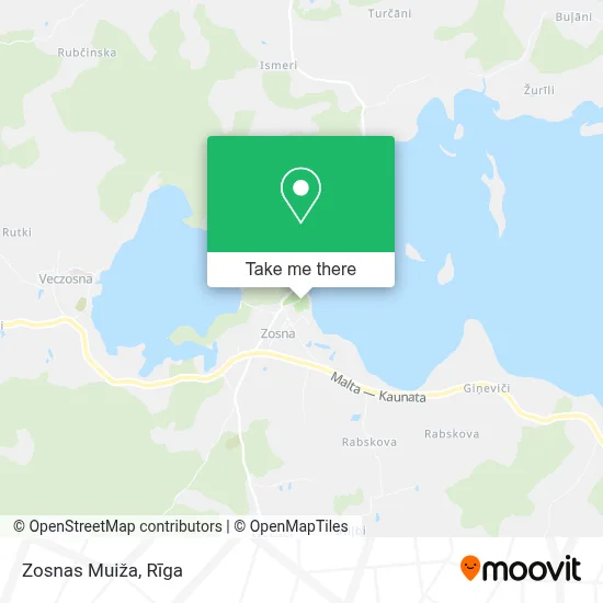 Zosnas Muiža map