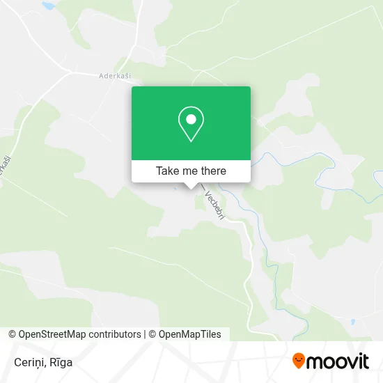 Ceriņi map