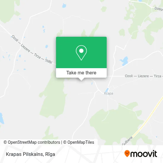 Krapas Pilskalns map
