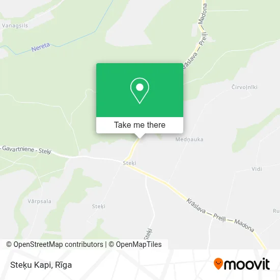 Steķu Kapi map