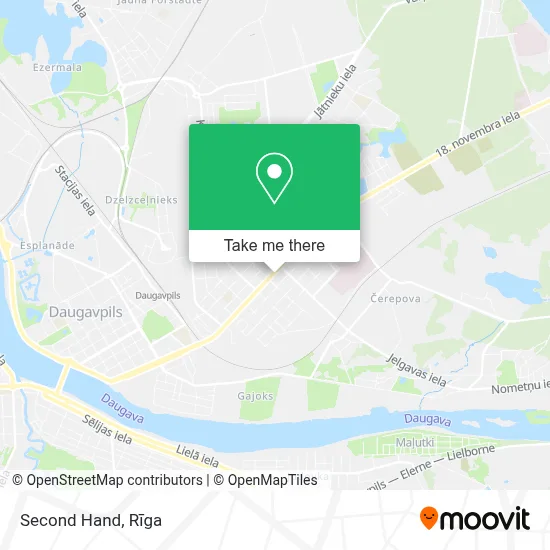 Second Hand map