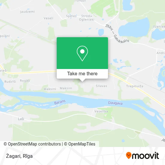 Žagari map