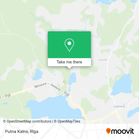 Putna Kalns map