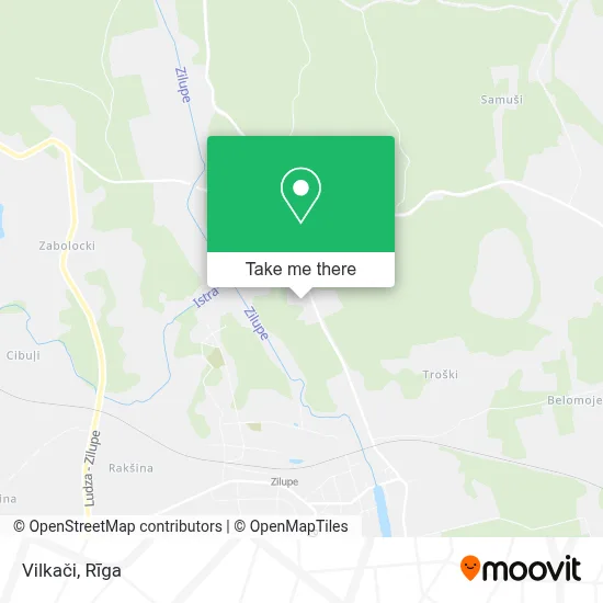 Vilkači map