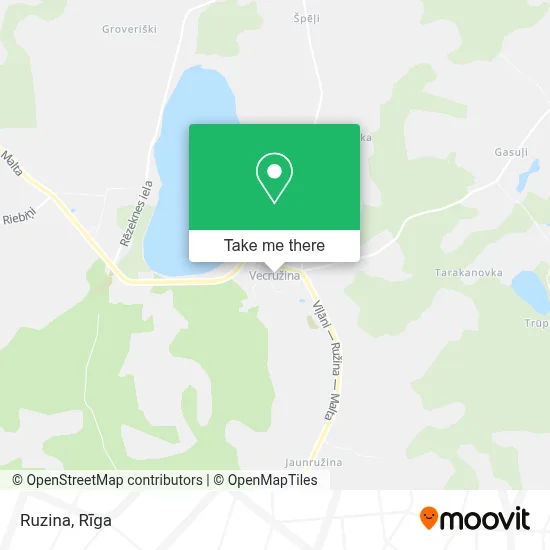 Ružina map