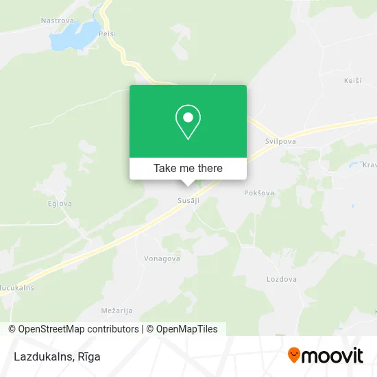 Lazdukalns map