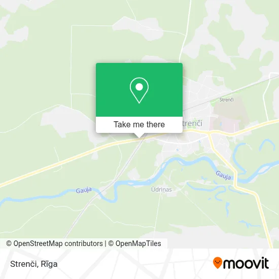 Strenči map