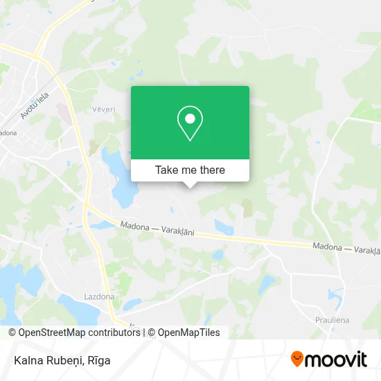 Kalna Rubeņi map