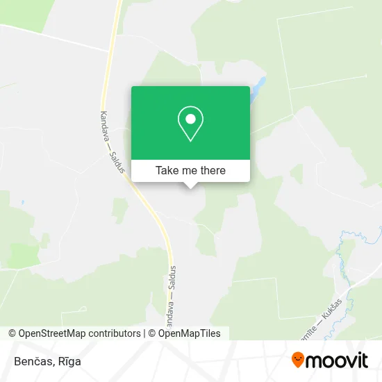 Benčas map