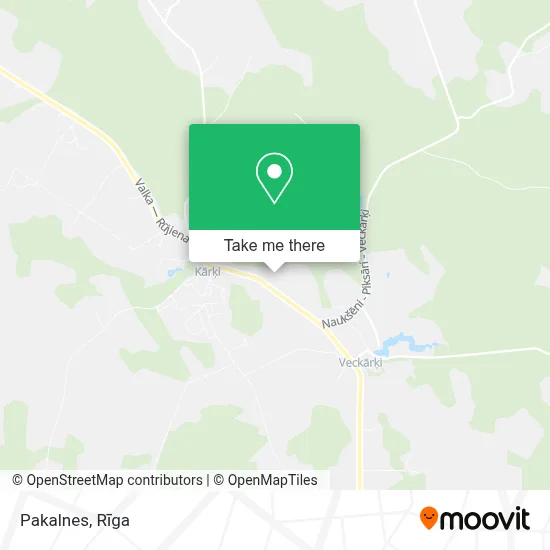 Pakalnes map