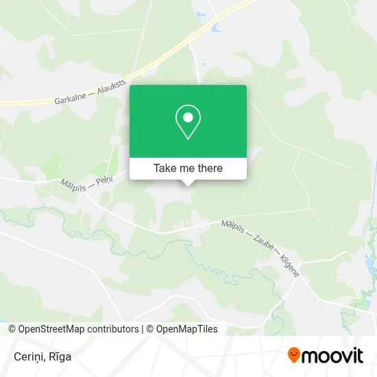 Ceriņi map