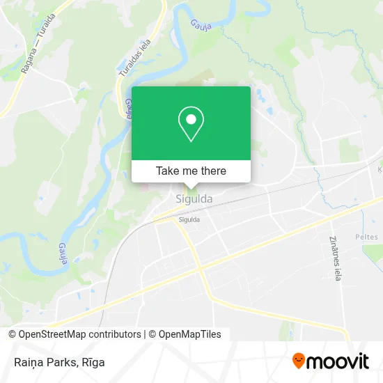 Raiņa Parks map