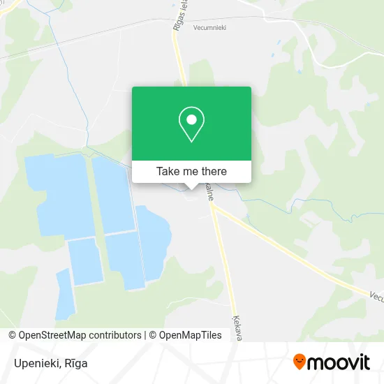 Upenieki map