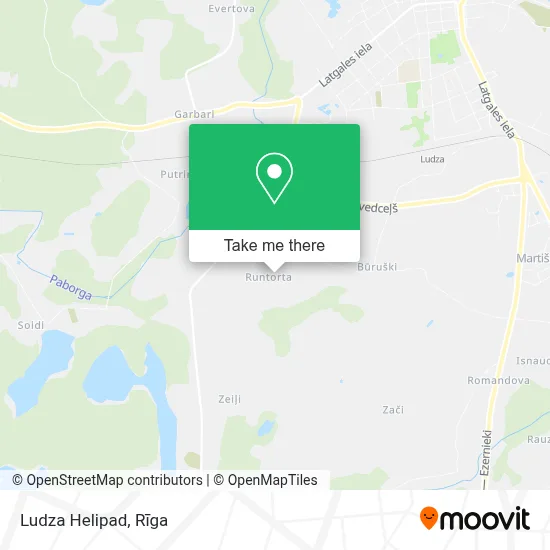 Ludza Helipad map