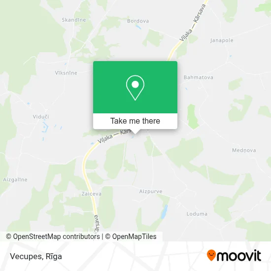 Vecupes map