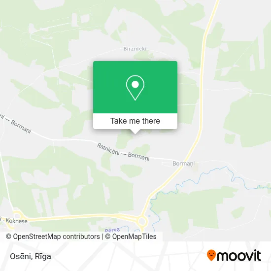 Osēni map