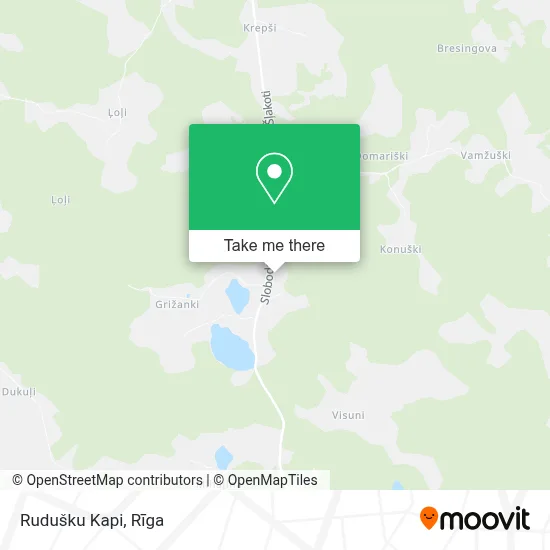 Rudušku Kapi map