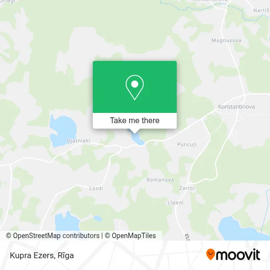 Kupra Ezers map