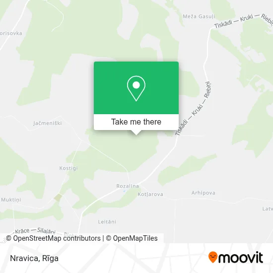 Nravica map