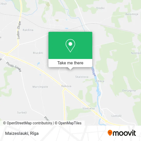 Maizeslauki map