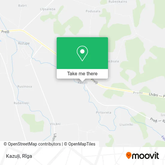 Kazuļi map