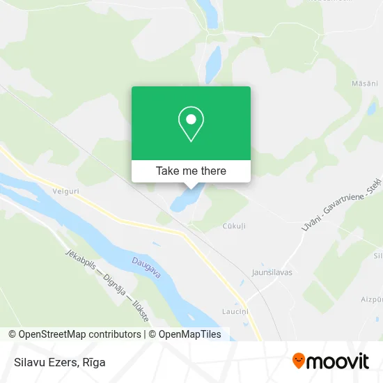 Silavu Ezers map