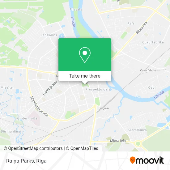 Raiņa Parks map