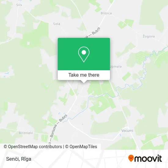 Senči map