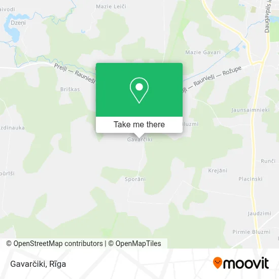 Gavarčiki map