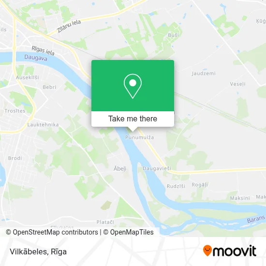 Vilkābeles map
