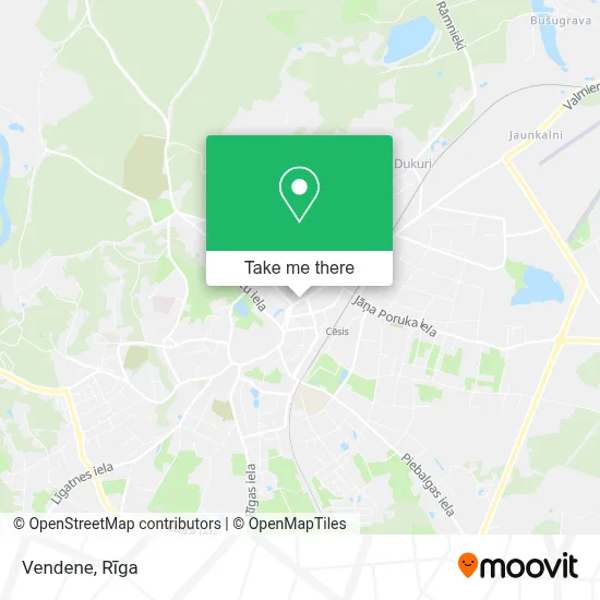 Vendene map