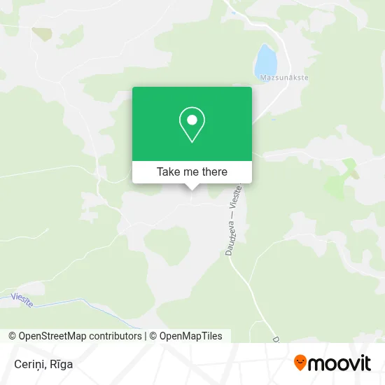 Ceriņi map