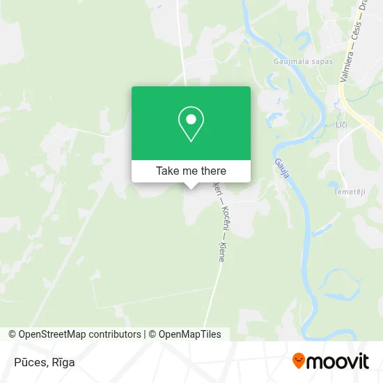 Pūces map
