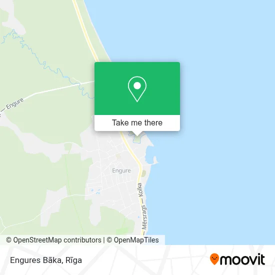 Engures Bāka map