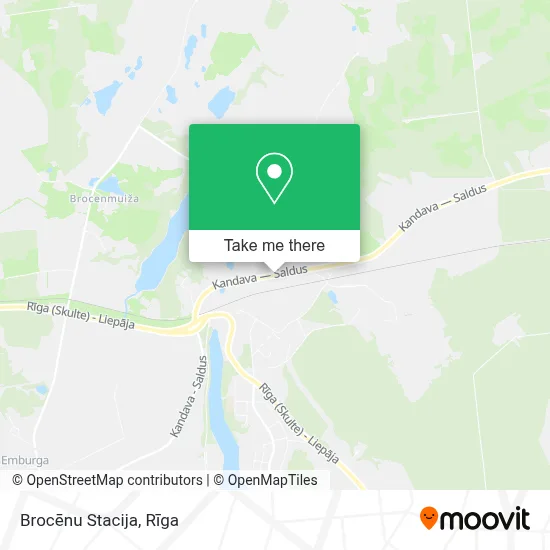 Brocēnu Stacija map