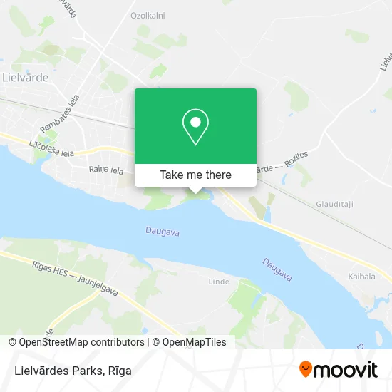 Lielvārdes Parks map
