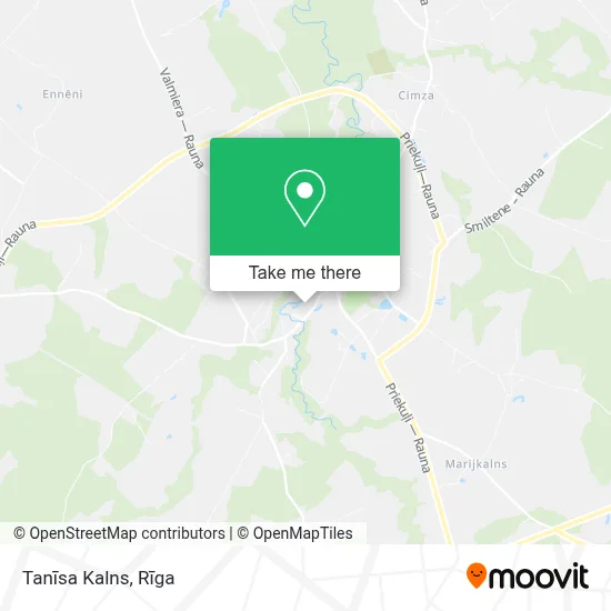 Tanīsa Kalns map