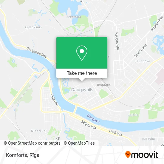 Komforts map