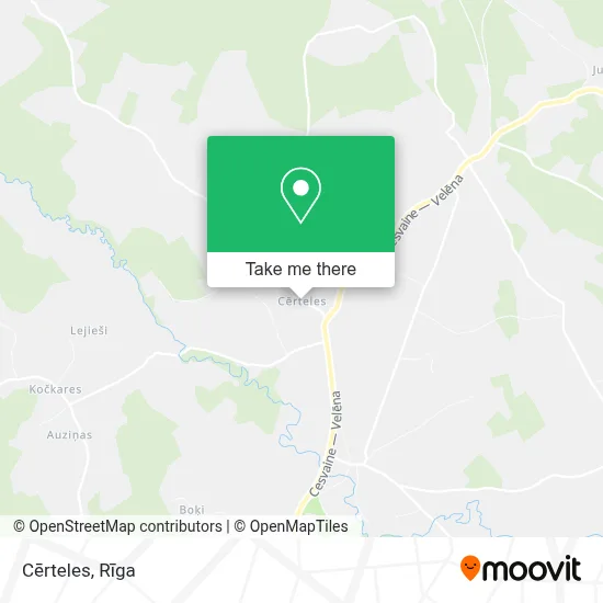 Cērteles map
