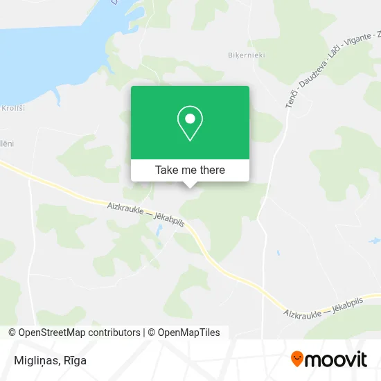 Migliņas map