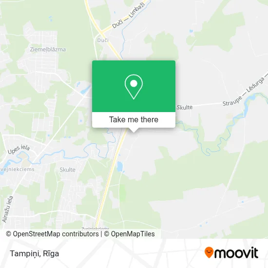 Tampiņi map