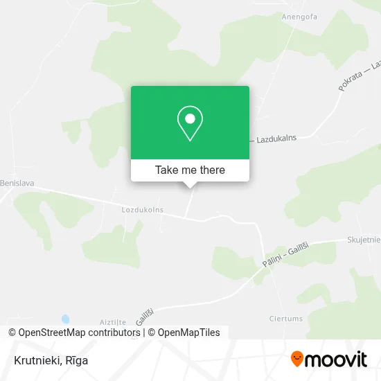 Krutnieki map
