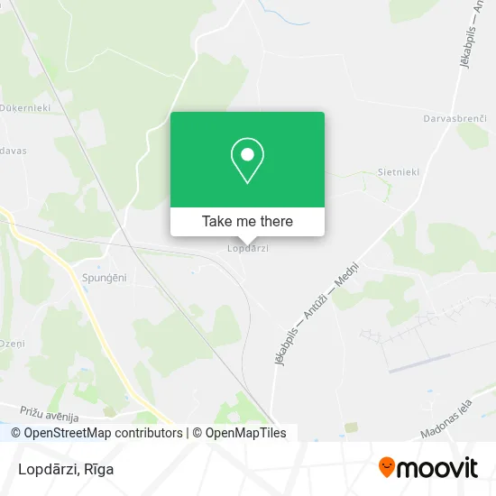 Lopdārzi map